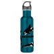 Botella De Agua Personalizado de orcas asesinas ballenas azul Verd (Anverso)