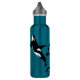 Botella De Agua Personalizado de orcas asesinas ballenas azul Verd (Izquierda)