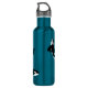 Botella De Agua Personalizado de orcas asesinas ballenas azul Verd (Reverso)