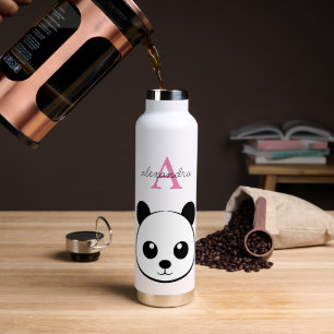 Botella De Agua Personalizado De Oso De Panda Cute Monograma Botel