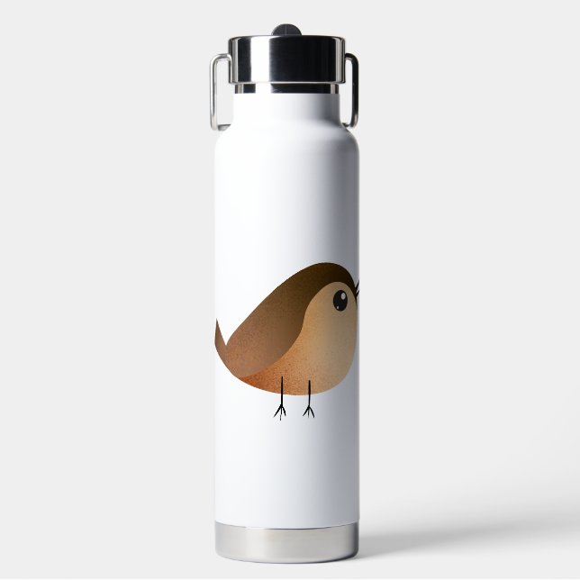 Botella De Agua Personalizado de pájaro de Sparrow (Frente)