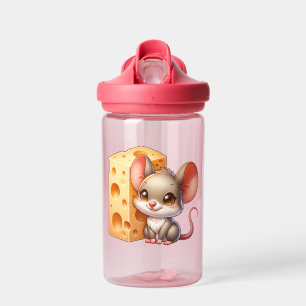 Botella De Agua Personalizado de queso y ratón lindo personalizado