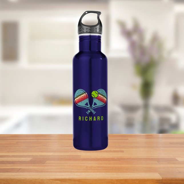 Botella De Agua Personalizado de remo a rayas del equipo de balonc (Subido por el creador)
