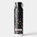 Botella De Agua Personalizado de Wildflower Floral Garden<br><div class="desc">Botella de agua del Personalizado Wildflower Florals Garden.</div>