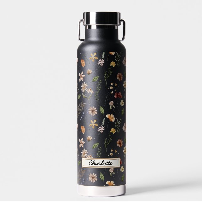 Botella De Agua Personalizado de Wildflower Floral Garden (Delantero)
