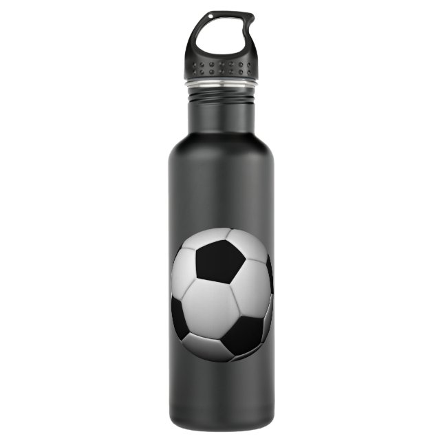 Botella De Agua Personalizado del balón de fútbol (Anverso)