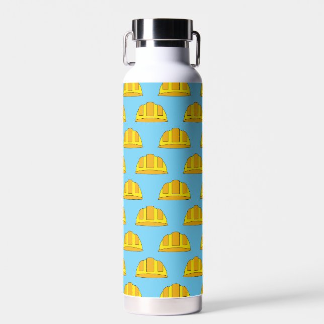 Botella De Agua Personalizado del Gorra duro amarillo (Delantero)