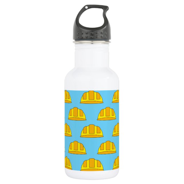 Botella De Agua Personalizado del Gorra duro amarillo (Anverso)
