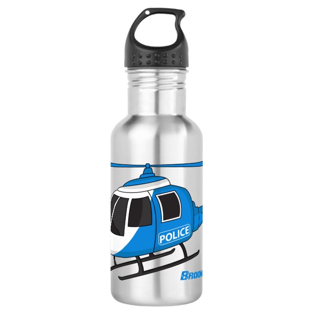 Botella De Agua Personalizado del helicóptero del helicóptero del  (Anverso)