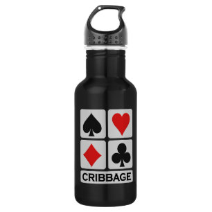 Botella De Agua Personalizado del jugador de cribbage
