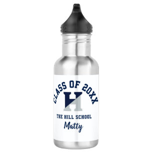 Botella de agua Personalizado del logo de Hill Sch