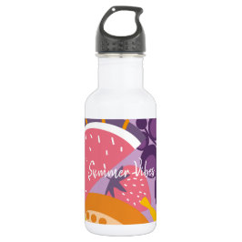 Botella De Agua Personalizado diy verano vibraciones sandía fresca