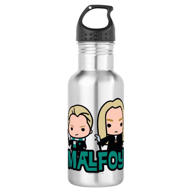 Botella De Agua Personalizado Draco y Lucius Malfoy (Anverso)