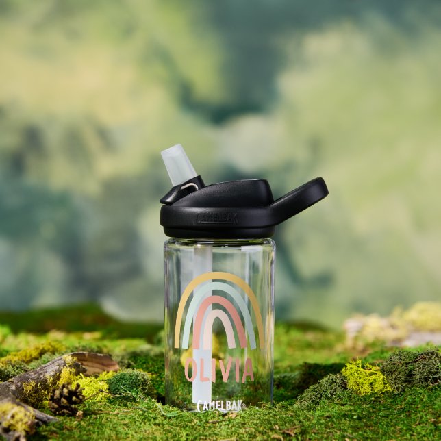 Botella De Agua Personalizado el arcoiris del Boho Pastel (Al aire libre)