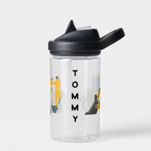 Botella De Agua Personalizado el bulldozer de excavador infantil