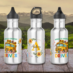Botella De Agua Personalizado el mejor conductor de autobús escola