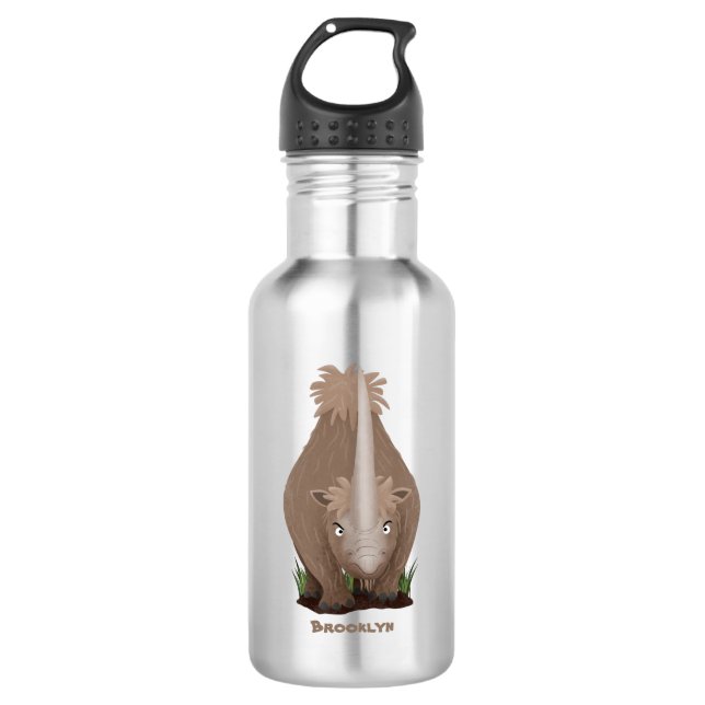 Botella De Agua Personalizado elasmotherium rinoceronte (Anverso)