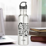 Botella De Agua Personalizado feminista divertida Personalizado po<br><div class="desc">Espero que algunos grandes hombres fuertes puedan aprobar algunas leyes sobre cómo usar nuestros úteros... no dijo ninguna mujer. Derechos de la mujer mostrados en un personalizado político de humor pro elección para personas que quieren mantener el aborto seguro y legal. Apoyar a Roe c. Wade y apoyar a las...</div>