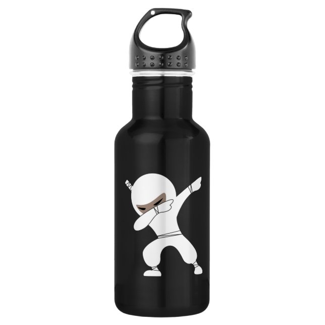 Botella De Agua Personalizado guerrero de Ninja (Anverso)