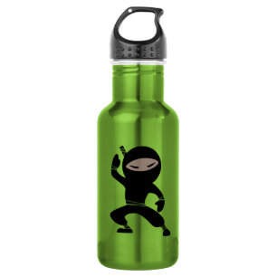 Botella De Agua Personalizado Guerrero Ninja