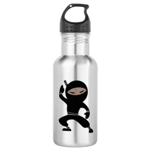 Botella De Agua Personalizado Guerrero Ninja