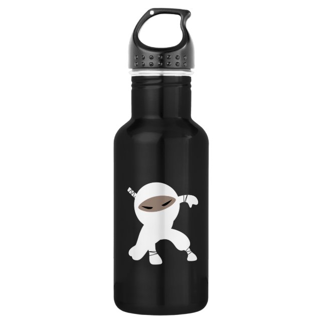 Botella De Agua Personalizado Guerrero Ninja (Anverso)