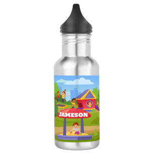 Botella De Agua Personalizado infantil  juguetón nombre divertido
