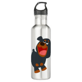 Botella De Agua Personalizado infantil lindo Rottweiler