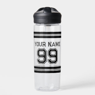 Botella De Agua Personalizado jersey número banda atlética plástic