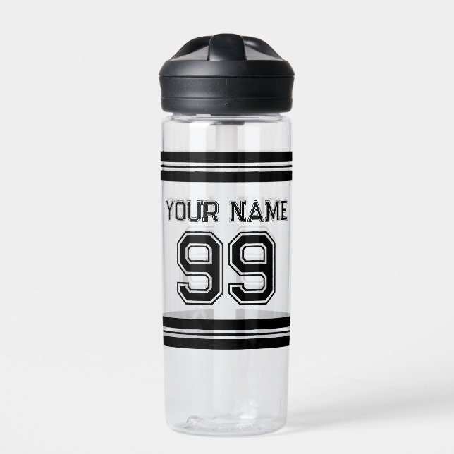 Botella De Agua Personalizado jersey número banda atlética plástic (Delante)