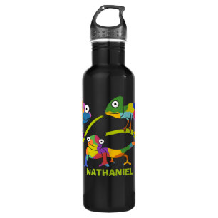 Botella De Agua Personalizado lindo Chameleons personalizado