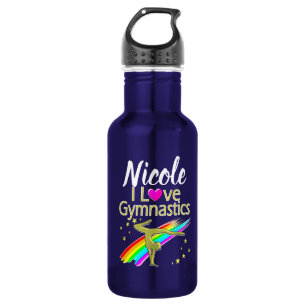 BOTELLA DE AGUA PERSONALIZADO ME ENCANTA EL DISEÑO DE GIMNASTICAS