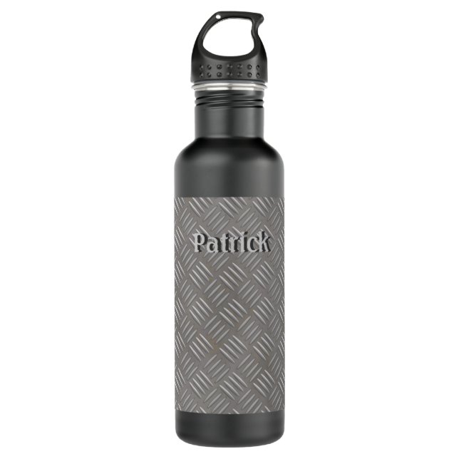 Botella De Agua Personalizado metalizado de aluminio grabado en (Anverso)