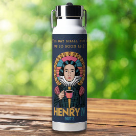 Botella De Agua Personalizado Moderno Cita De Café Gracioso