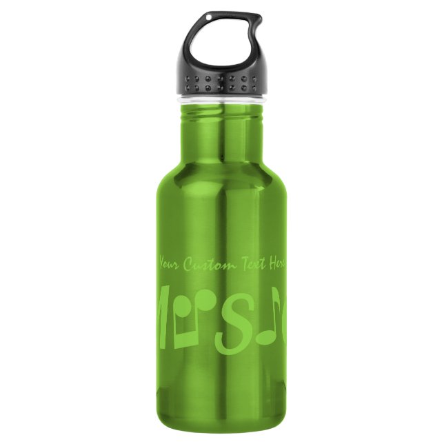 Botella De Agua Personalizado MUSICAL (Anverso)