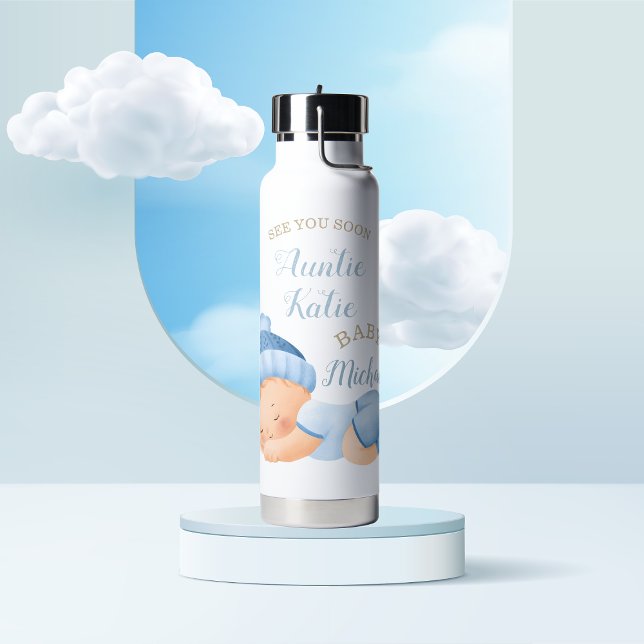 Botella De Agua Personalizado Nombre Bebé Niño Durmiente (Subido por el creador)