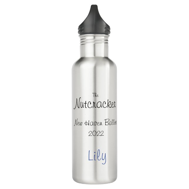 Botella de agua personalizado Nutcracker para Alys (Izquierda)