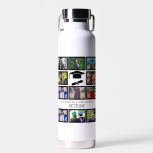 Botella De Agua Personalizado orgulloso padre del collage de fotos