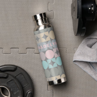 Botella De Agua Personalizado Pastel Seafoam Mint Verde azulada Ja
