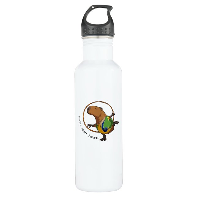 Botella De Agua Personalizado personalizado de Guay Capybara Gymna (Anverso)