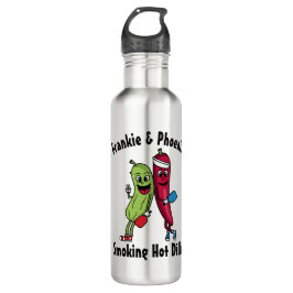 Botella De Agua Personalizado Pickle and Pepper Pickleball Team Ho