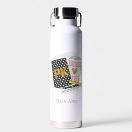 Botella De Agua Personalizado predocente  de bolsillo negro café d