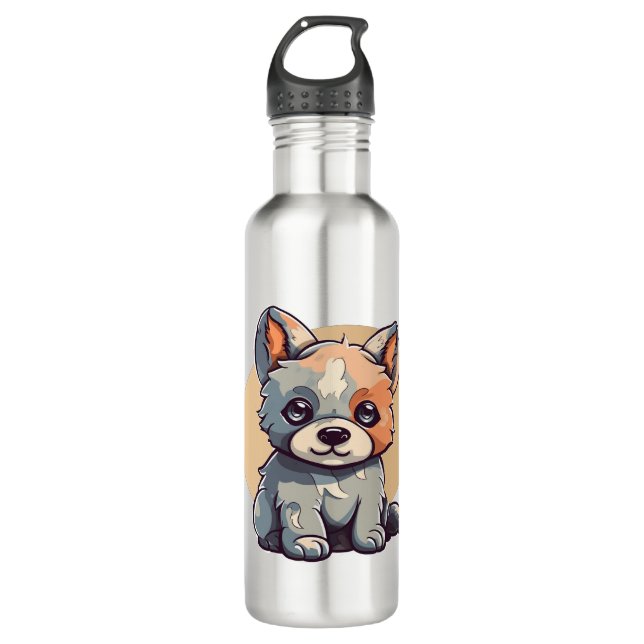 BOTELLA DE AGUA PERSONALIZADO PUPPY (Anverso)