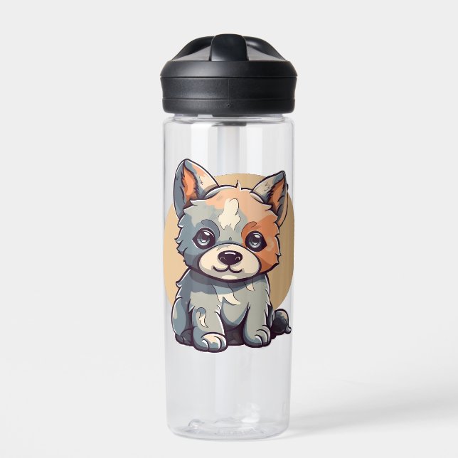 BOTELLA DE AGUA PERSONALIZADO PUPPY (Delante)
