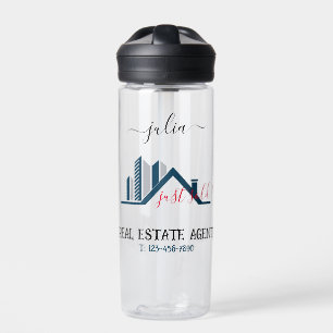 Botella De Agua Personalizado Real Estate Agent Small Business Mar