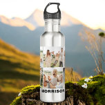 Botella De Agua Personalizado simple moderno 6 Collage de fotos<br><div class="desc">Manténgase hidratado con estilo con nuestra moderna botella de agua de Collage de fotos simple Personalizado 6. Personalice esta botella elegante y duradera con seis de sus fotos favoritas, creando un diseño único y significativo. Está fabricado con materiales sin BPA y cuenta con una tapa segura y a prueba de...</div>