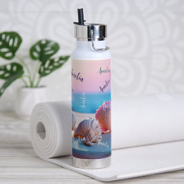 Botella De Agua Personalizado Summer Beach Elegant