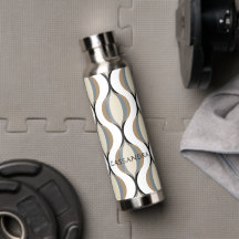 Personalizado Taupe Beige Tan Guirnaldas Ogeo Blan
