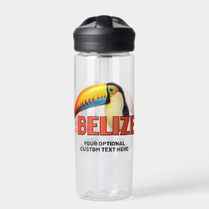 Botella De Agua Personalizado Texto BELICE Toucan