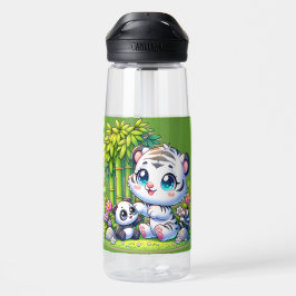 Botella De Agua Personalizado Tiger & Panda |